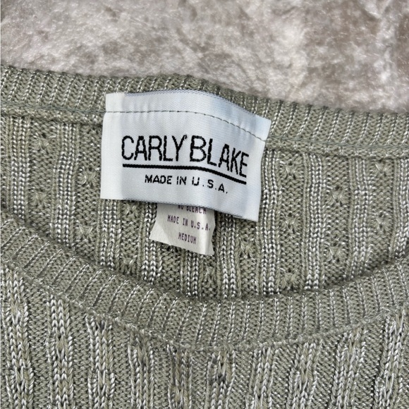 Sage Green Ribbed Sweater - Picture 3 of 3